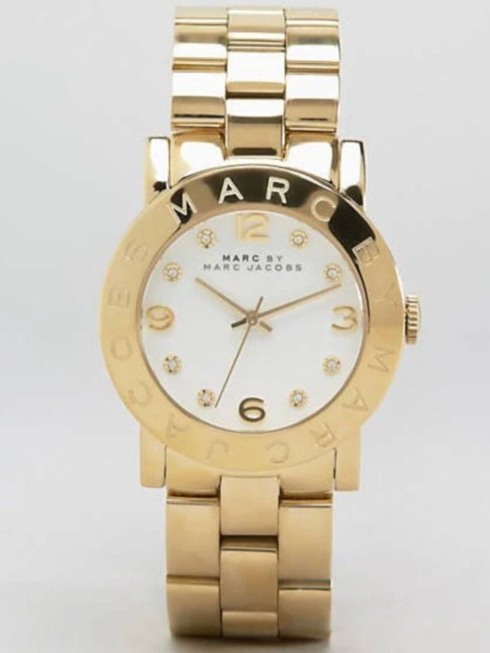 Marc Jacobs Amy White Dial Gold Steel Strap Watch - MBM3182 - Picture 2 of 7